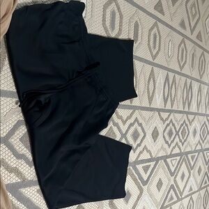 Black Joggers with Relaxed Fit and Matte Finish